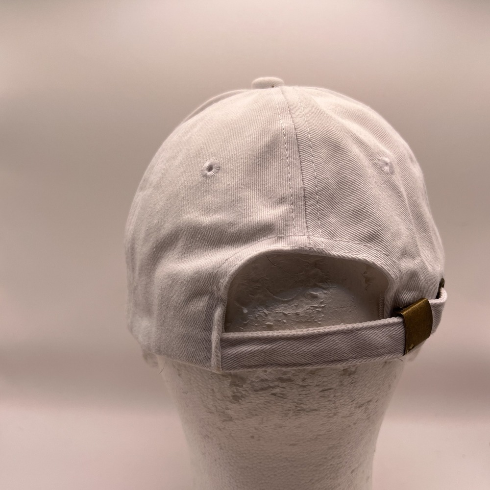 Tesla Baseball Cap White Red Embroidered Logo Adjustable Cotton Hat - Picture 4 of 9